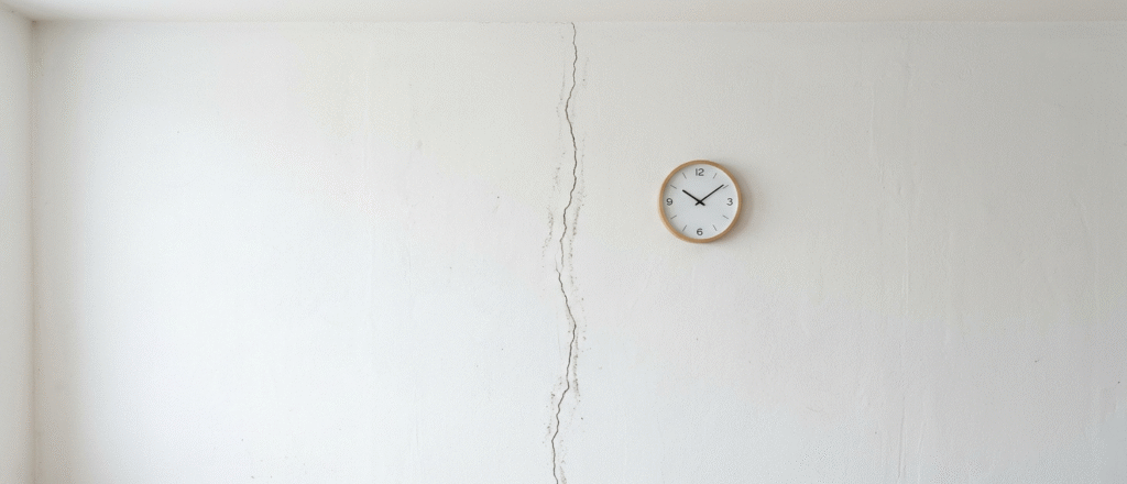 Vertical cracks in walls